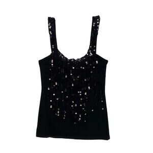 Y2K Sequin Fringe Tank